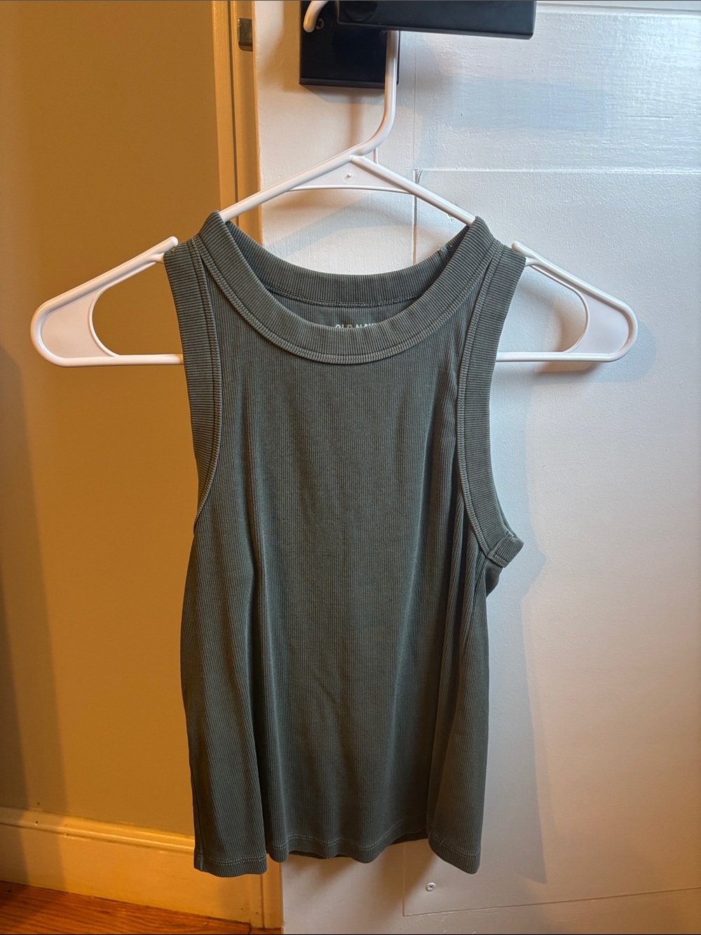 Old Navy Olive Green Ribbed Tank Top